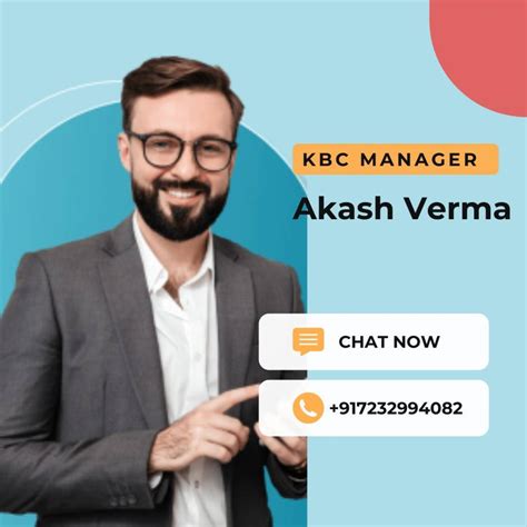 akash verma kbc|Akash Verma KBC Manager WhatsApp Number .